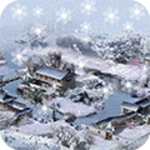 new year snow android application logo